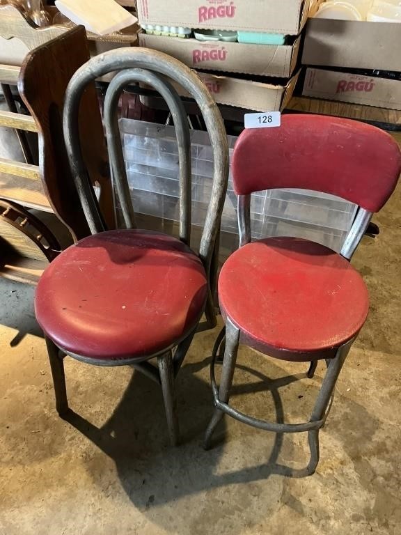 Vintage Kitchen Stool + Bentwood Chair