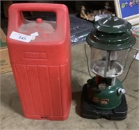 Coleman Gas Lantern & Case.