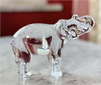 Vintage Baccarat Crystal Elephant