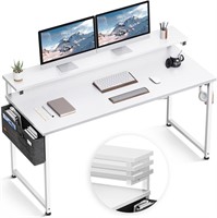 ODK Computer Desk with Adjustable Monitor Shelves
