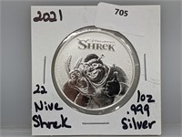 2021 1oz .999 Silver Nive $2 Shrek
