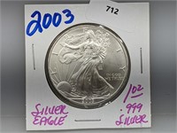 2003 1oz .999 Silver Eagle $1 Dollar