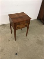 Super Stickley 2 drawer side table. 19 x 16 x 28