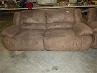 MICRO FIBER DOUBLE RECLINING COUCH