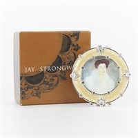 Jay Strongwater Small Round Enamel Frame