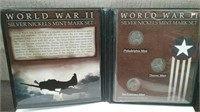 World War II Silver Nickels Coin Set