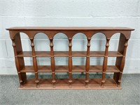 Four Tier Solid Wood Decorative Shelf Unit