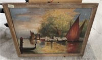 Vintage Olivia Knox Watercolor Painting