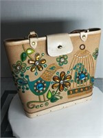 Enid Collins Gilded Cage Canvas Handbag