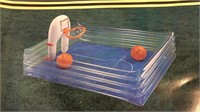 Inflatable basketball pool, 56x44 inches, looks