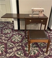 Singer Sewing Machine Cabinet & Stool