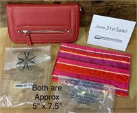 Ladies Leather Wallet / Ladies Quilt Wallet