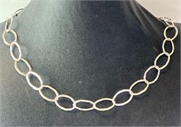 19" Sterling Designer Necklace 16 Grams