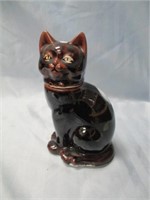 vintage pottery cat decanter