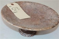 Made in Italy Granite/marble footed bowl