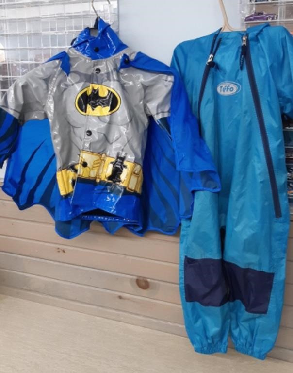 Batman Jacket with Cape Size 2T & Tuffo Onesie 3T