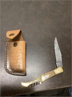 Damascus Steel Folding Pocket Knife