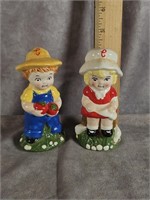 CAMPBELL'S KIDS SALT AND PEPPER SHAKERS