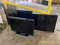 3 Working Flat Screen TVs (Not Smart)