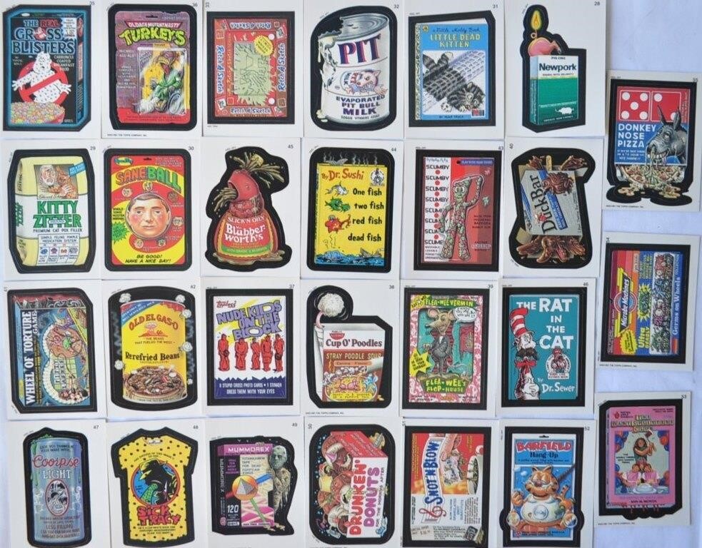 1991 Topps Wacky Packages Stickers Topps Full Set
