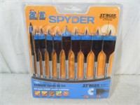 10 count brand new Spyder Spade Tool Bit set