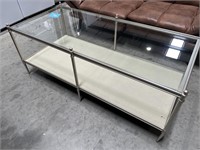 GLASS TOP COFFEE TABLE RETAIL $700