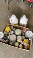 Varnishes paints glue lot