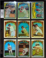 (9) 1972 Topps BB Cards w/ #65 Cesar Cedeno