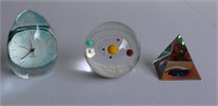 Paperweights set of 3
