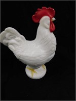 9" Tall Westmoreland milk glass standing rooster