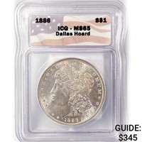 1886 Morgan Silver Dollar ICG MS65