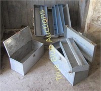 3 Galvanized Steel Tool Accessory Boxes