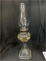 19 “ ANTIQUE OIL LAMP - COMPLETE
