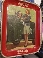 Vtg coke coca cola tray 1942 original