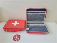 2 First aid bags 10x7x2