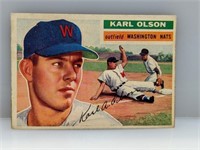 1956 Topps #322 Karl Olson (Grey Back)
