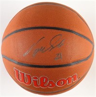 Dominique Wilkins Signed Hawks Logo Basketball (Be