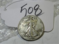 1943-D WALKING LIBERTY 50 CENT COIN CIRC