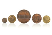 GROUP OF BRONZE MEDALLIONS