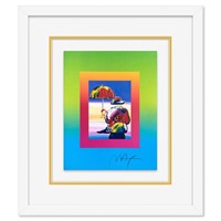 Peter Max, "Umbrella Man" Framed Limited Edition L