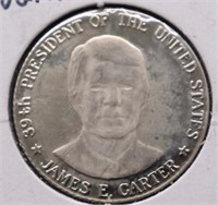 JIMMY CARTER 10 K GOLD INAUGURATION MEDAL