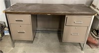 Metal Desk With Wood Top