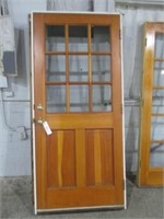 866) 3'0" exterior 9-light door w/ frame