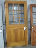 863) 3'0 exterior 9-light door w/ frame - wood