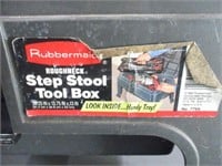 1173) Step stool tool box w/ assorted tools