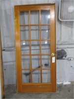 865) 3'0" interior 15-light door