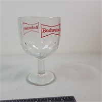 Vintage Budweiser Bow Tie Glass Goblet