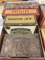 (4) Recovered Cigar Boxes