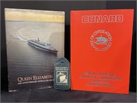 Vtg Queen Elizabeth 2 World Cruise Book Lot