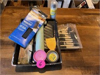 Paint Brushes, Roller & Pan